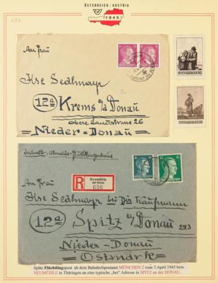 Poststück - Flüchtlingspost 1945 von Bayern in die Ostmark (Österreich), - Briefmarken und Ansichtskarten