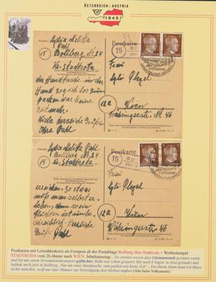 Poststück - Flüchtlingspost aus dem Deutschen Altreich 1945 in die Ostmark (Österreich), - Známky