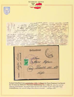 Poststück - Kurland-Halbierungs/ Schnellbrief - Stamps