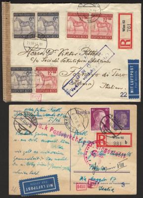 Poststück - Neubau 2 ungewöhnliche - Briefmarken und Ansichtskarten