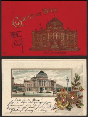 Poststück - Neubau AK aus dem Raum Volkstheater mit etlichen seltenen Stücken, - Briefmarken und Ansichtskarten