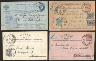 Poststück - Neubau ca. 25 Rohrpostbelege - Briefmarken und Ansichtskarten