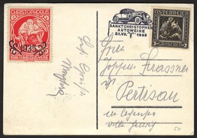 Poststück - Österr. I. Rep. 1935/36 Sonderstpl.- Sammlung div. Festkarten, - Stamps