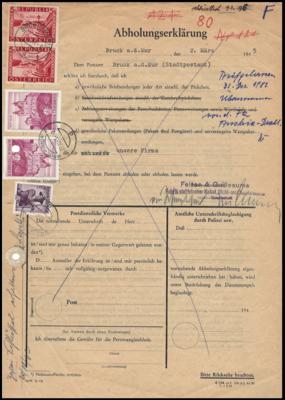 Poststück - Österr. II. Rep. - Partie meist Postformulare unter Verwendung div. Ausgaben , - Stamps