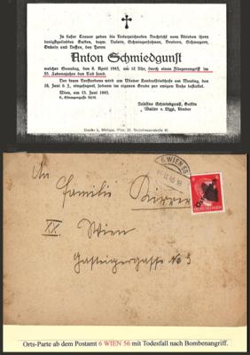 Poststück - Österreich frühe Nachkriegszeit 1945 aus Wien, - Známky