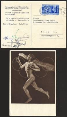 Poststück - Olympische Spiele 1948 - Werbekarte - Známky