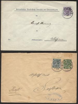 Poststück - Partie Ganzsachen altd. Staaten 1855-1889, - Briefmarken und Ansichtskarten