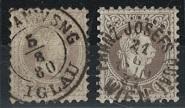 .gestempelt - Österr. Nr. 40II in 2 versch. Farbnuancen, - Stamps