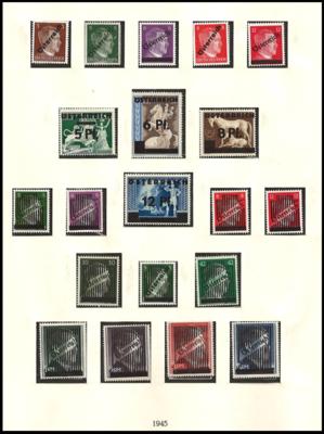 */**/gestempelt - Österr. - Sammlung  1945/1967 - Ausgaben bis 1956 meist mit Falzresten, - Stamps
