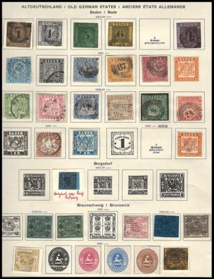 .gestempelt/* - Partie Teilsammlungen div. meist älteres Europa u.a. mit altd. Staaten, - Stamps