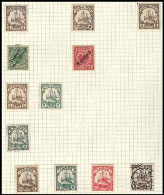 */**/gestempelt - Sammlung  bzw. Dubl. D.Reich Ausg. 1872/1945 mit Dienstm., - Briefmarken und Ansichtskarten