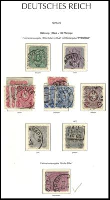 **/*/gestempelt - Sammlung D.Reich 1875/1945, - Stamps