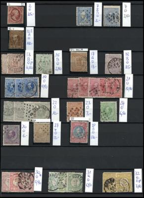 .gestempelt - Sammlung Niederlande ab ca. 1852, - Stamps