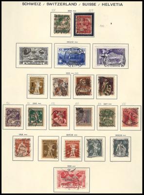 .gestempelt - Sammlung SCHWEIZ Ausg. 1854/2006 - mit div. Blöcken, - Známky