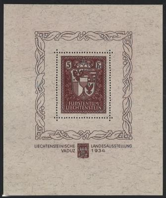 * - Liechtenstein Bl. Nr. 1 *, - Stamps