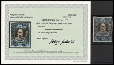 ** - Österr. - 10K 1910, - Briefmarken und Ansichtskarten