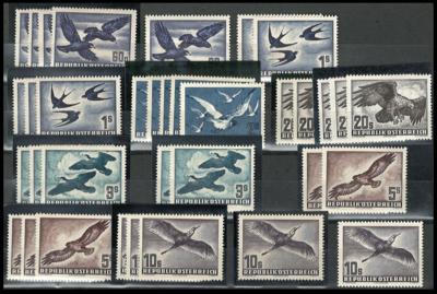 ** - Österr. - 5 Sätze Flug 1950/53 (Heinische Vogelwelt), - Známky