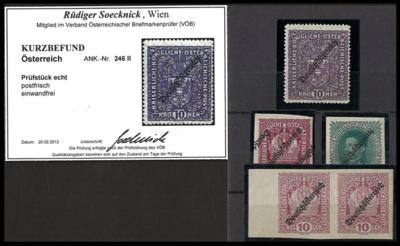 **/* - Österr. Nr. 246 II postfr., - Stamps