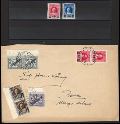 */Poststück - Vatiakan Provisorien - Stamps