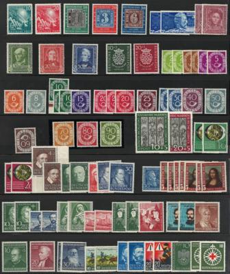 **/*/(*) - Reichh. Sammlung BRD ab 1949 u.a. mit POSTHORNSERIE, - Stamps