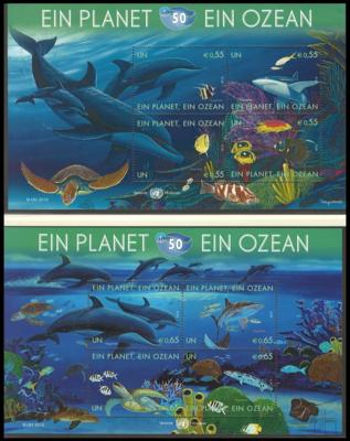 ** - Sammlung UNO Wien ca. 1979/2010, - Briefmarken und Ansichtskarten