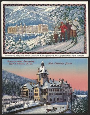 Poststück - Ansichtskarten NÖ ab Monarchie - (über 100), - Briefmarken und Ansichtskarten