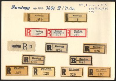 Poststück/Briefstück - Heimatsammlung Poststücke RANDEGG ab Monarchie, - Francobolli