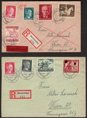Poststück/Briefstück - Partie Poststücke "Ostmark" u.a. mit Rekopost aus Bad Gleichenberg, - Stamps