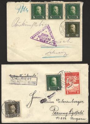 Poststück - Öst. Feldpost - Partie Poststücke mit od. ohne Markenfrankaturen, - Briefmarken und Ansichtskarten