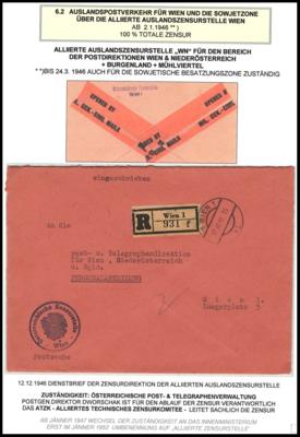 Poststück - Österr. 1946 - rekommandierter - Francobolli