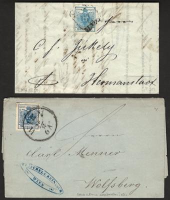 Poststück - Österr. Nr. 5 auf 30 Briefen, - Briefmarken und Ansichtskarten