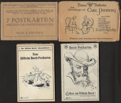 Poststück - Partie AK noch in Originalumschlag als Serien: "Neue Wilhelm Busch - Postkarten", - Briefmarken und Ansichtskarten