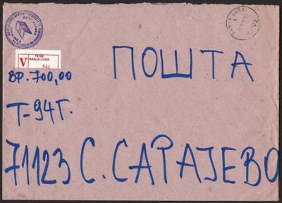 Poststück - Partie Poststücke modernes Bosnien, - Stamps