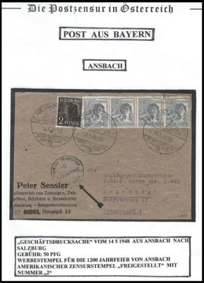 Poststück - Partie Zensurpost Österr. ab 1946 (Incoming mail), - Stamps