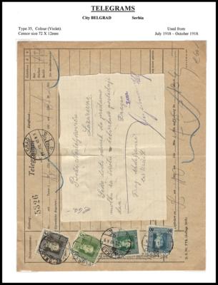 Poststück - Partie Zivilpost - Zensur Österr. Monarchie 1914/1918, - Briefmarken und Ansichtskarten