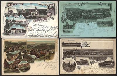 Poststück - Rund 100 ausgesuchte alte Ansichtskarten NÖ, - Briefmarken und Ansichtskarten