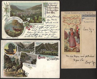 Poststück - Über 60 alte Ansichtskarten Steiermark u. Kärnten, - Stamps