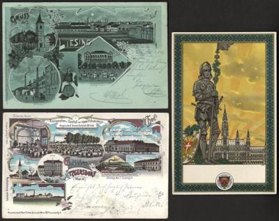 Poststück - Über 60 ausgesuchte Ansichtskarten Wien, - Známky