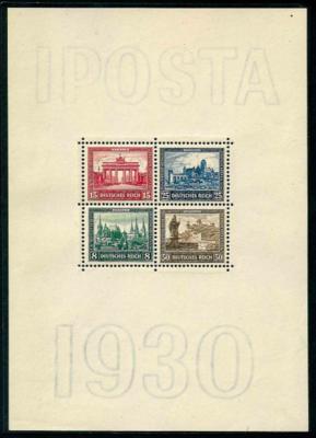 ** - D.Reich Block Nr. 1 (IPOSTA) in schöner Erh., - Stamps