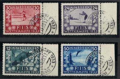 .gestempelt - Österr. - FIS I vom rechten Bogenrand mit entsprechendem Sonderstempel, - Stamps