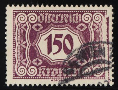 .gestempelt - Österr. Porto Nr. 119 mit BESCHÄDIGTEM KLISCHEE, - Stamps