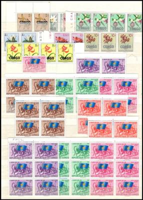 **/gestempelt - Partie Belgisch Kongo mit Biafra und Katanga, - Stamps