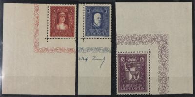 ** - Liechtenstein Nr. 140/42 postfr. Eckrandstücke einwandfrei, - Stamps