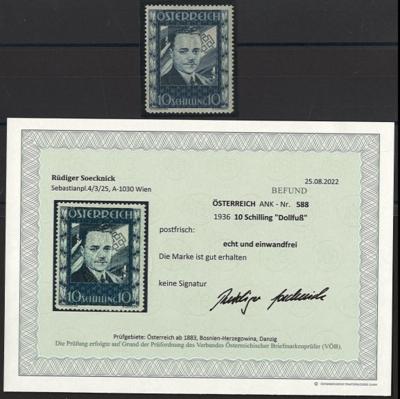 ** - Österr. - 10S DOLLFUSS - laut - Stamps