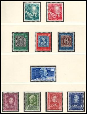 ** - Sammlung BRD 1949/1994 mit etwas ATM, - Briefmarken und Ansichtskarten