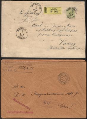 Poststück/Briefstück - Partie Poststücke Österr. ab Monarchie mit div. Ausland, - Známky