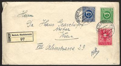 Poststück - Mühlviertel 1945 - Einschreibebrief - Briefmarken und Ansichtskarten