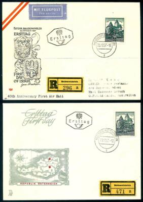 Poststück - Österr. - Partie FDCs Bauten und Schönes Österr. in 1 gr. Ordner, - Francobolli