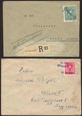 Poststück - Österreich 1945 - prof. handschr. Entwertung Grafenwörth auf Recobrief nach Tulln, - Briefmarken und Ansichtskarten