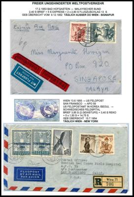Poststück - Partie Poststücke Österr. 1948/55 u.a. Brief - Francobolli